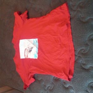 Red Nike basketball hoop Shirt XL